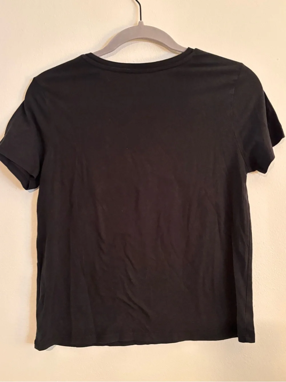 Volcom Black Tee with Pink & White Floral Logo